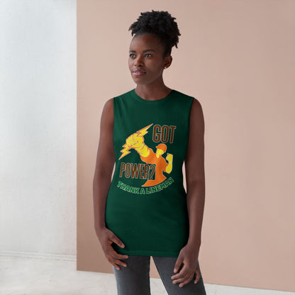 Lineman Tank - Got Power Thank A Lineman - color