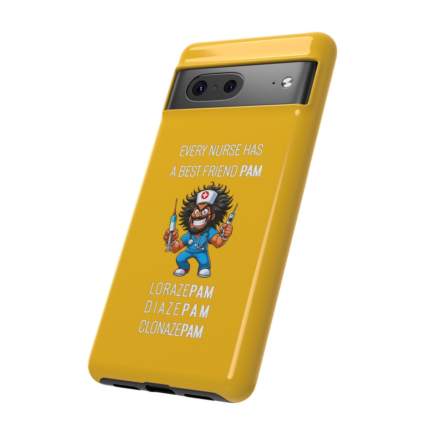 Nurse Google Pixel Tough Case - Every Nurse Has a Friend Named PAM Design (6) - Yellow