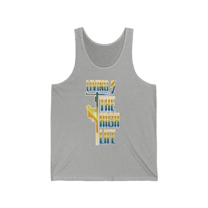Lineman T-shirt - Living The High Life-colored chrome
