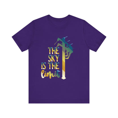 Lineman T-shirt - the-sky-is-the-limit-lineman colored chrome