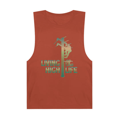 Lineman Tank - living the high life - copper patina