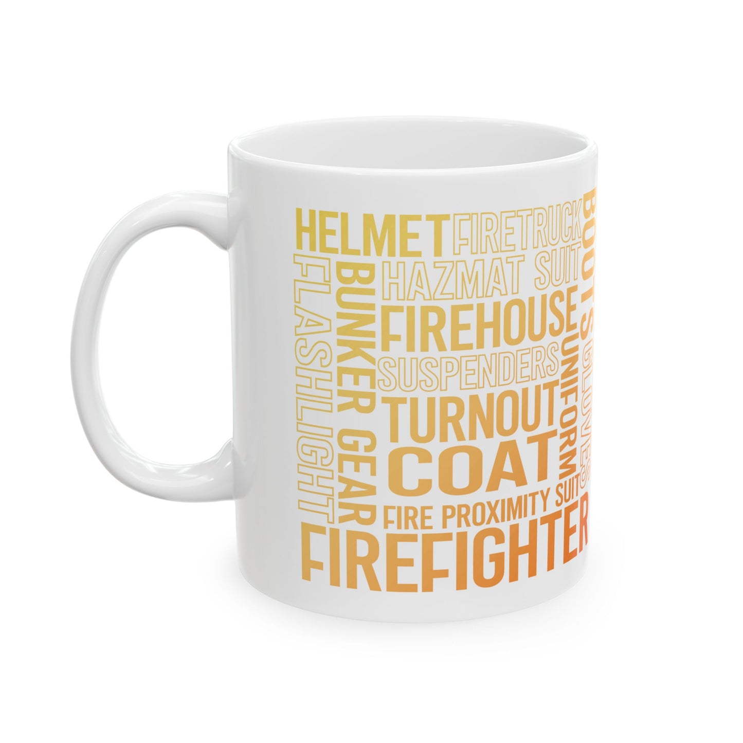 Fire Figther Subway Art color Mug, (11oz, 15oz)