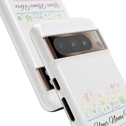 Google Pixel Tough Case - Monogram Heart - White