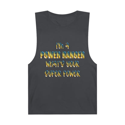Lineman Tank - power ranger super power colored chrome
