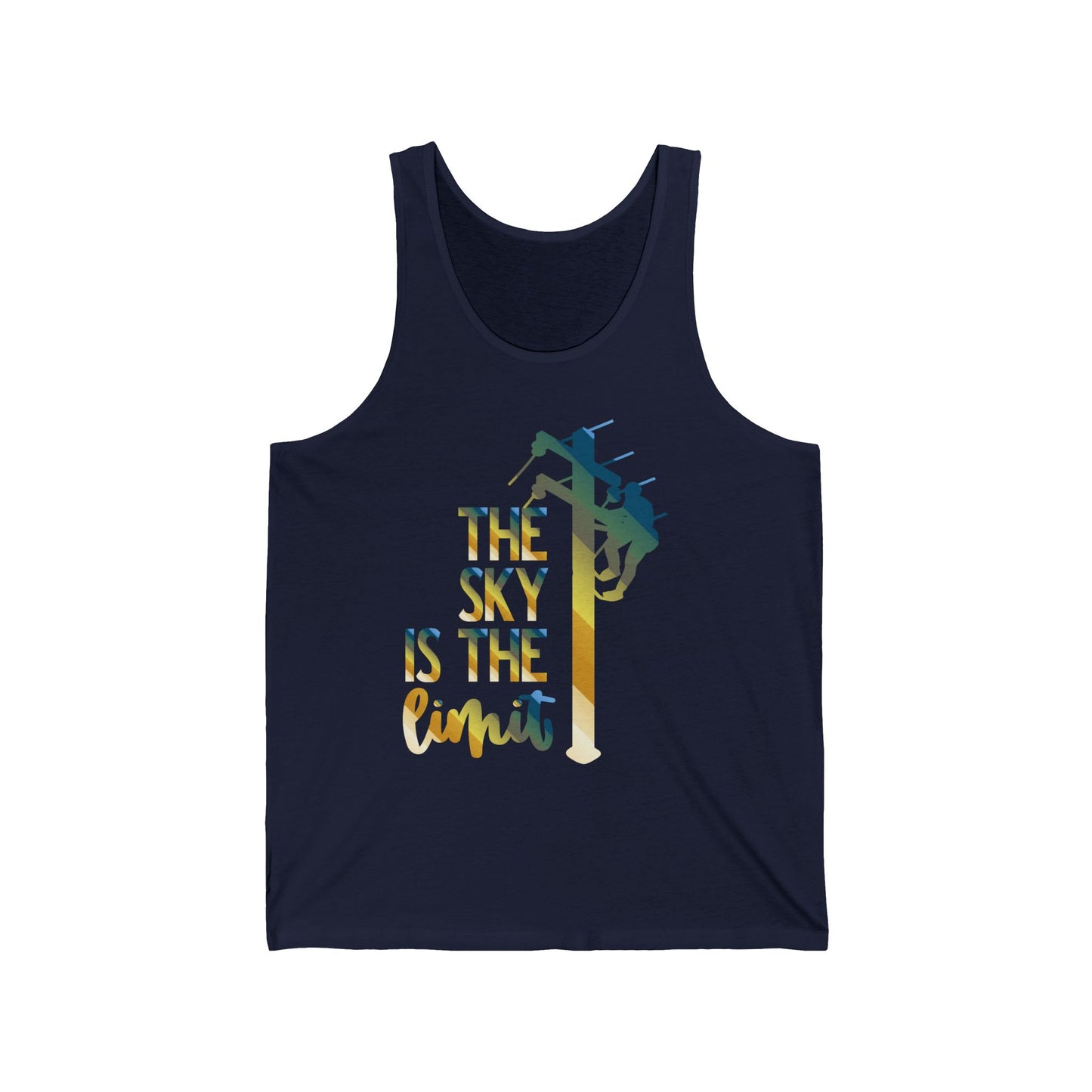 Lineman T-shirt - the-sky-is-the-limit-lineman colored chrome