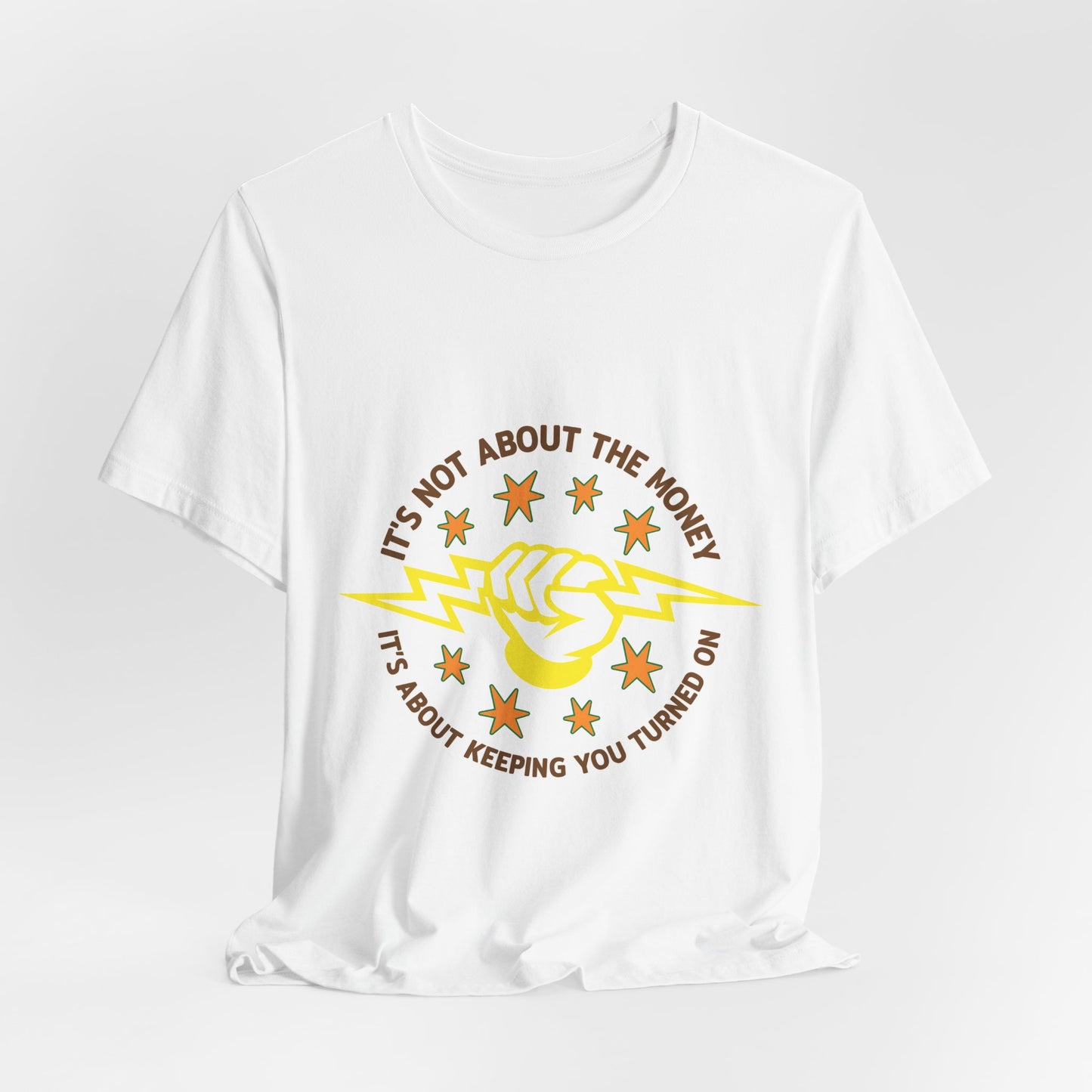 Lineman T-shirt - Its Not About The Money-color