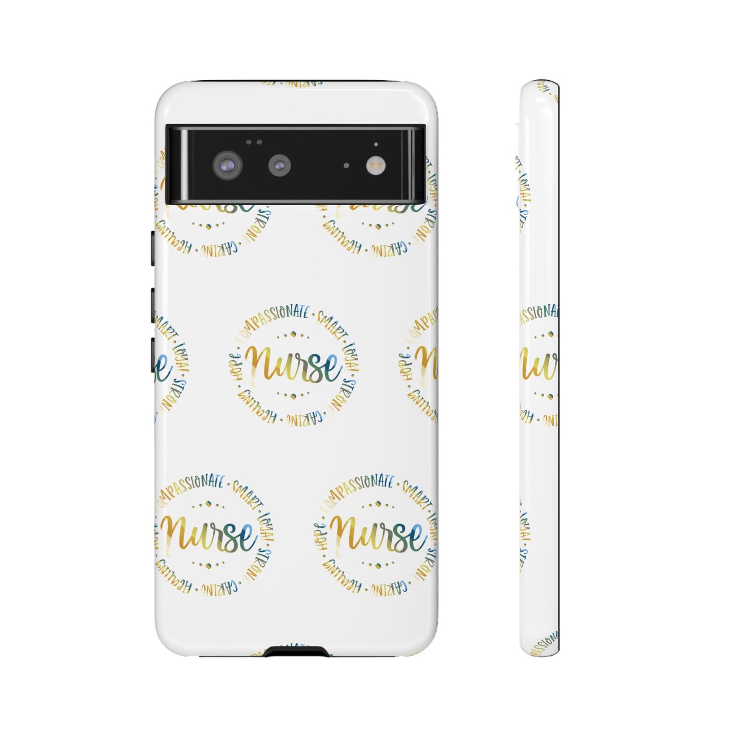 Google Pixel Tough Case - Nurse Circle  - White