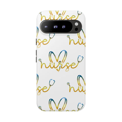 Google Pixel Tough Case - Nurse Stethoscope - White