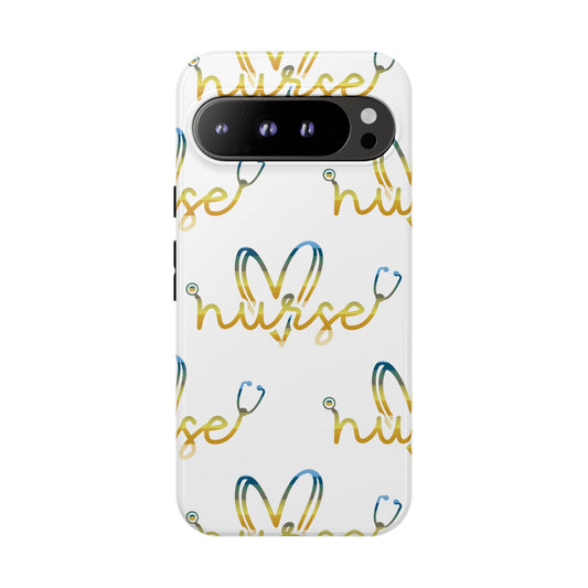 Google Pixel Tough Case - Nurse Stethoscope - White