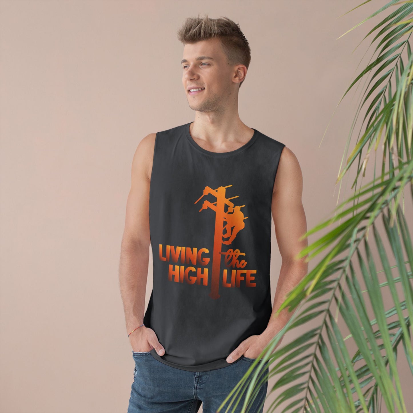 Lineman Tank - living the high life - sky 24