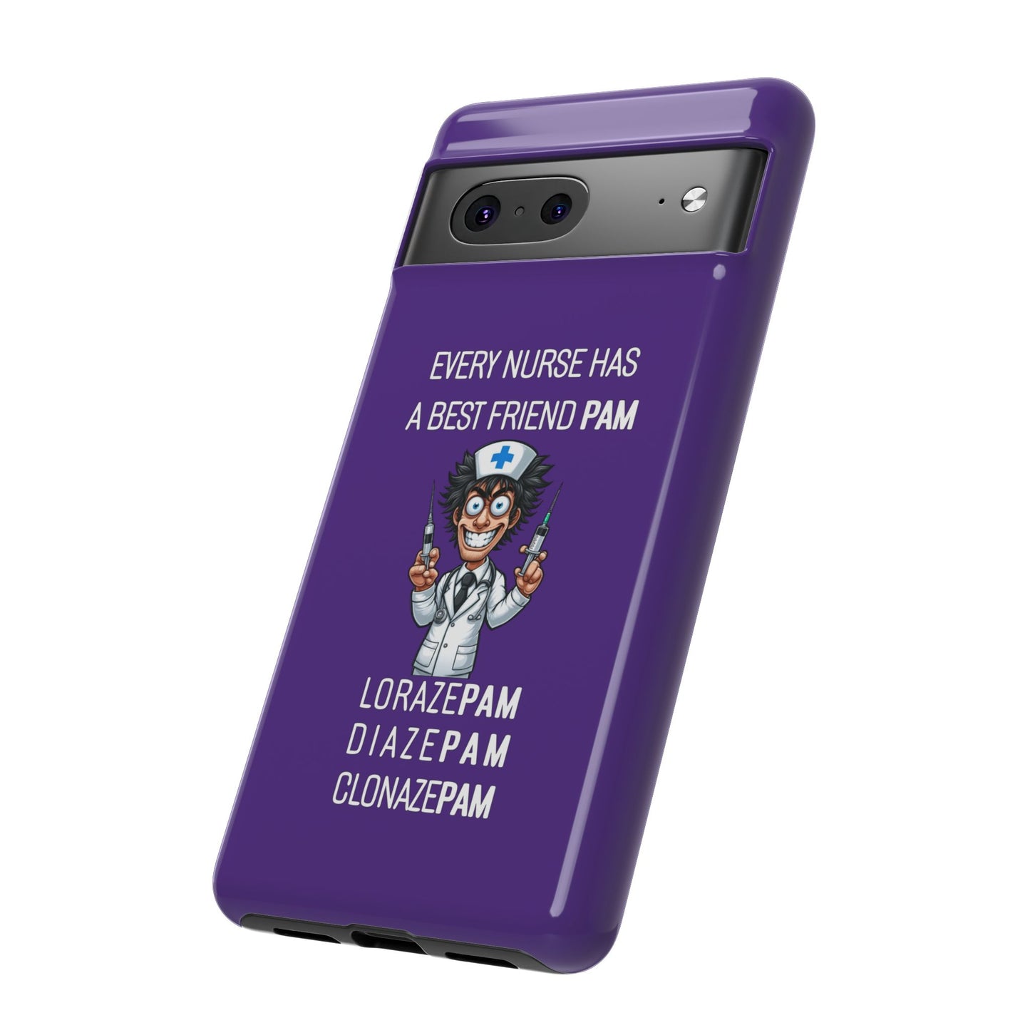 Nurse Google Pixel Tough Case - Every Nurse Has a Friend Named PAM Design (5) - Dark Purple