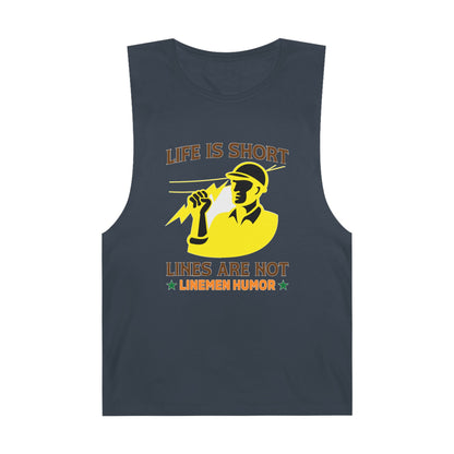 Lineman Tank - Life Is Short Lines Are Not-color