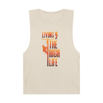 Lineman Tank - Living The High Life-sky 24