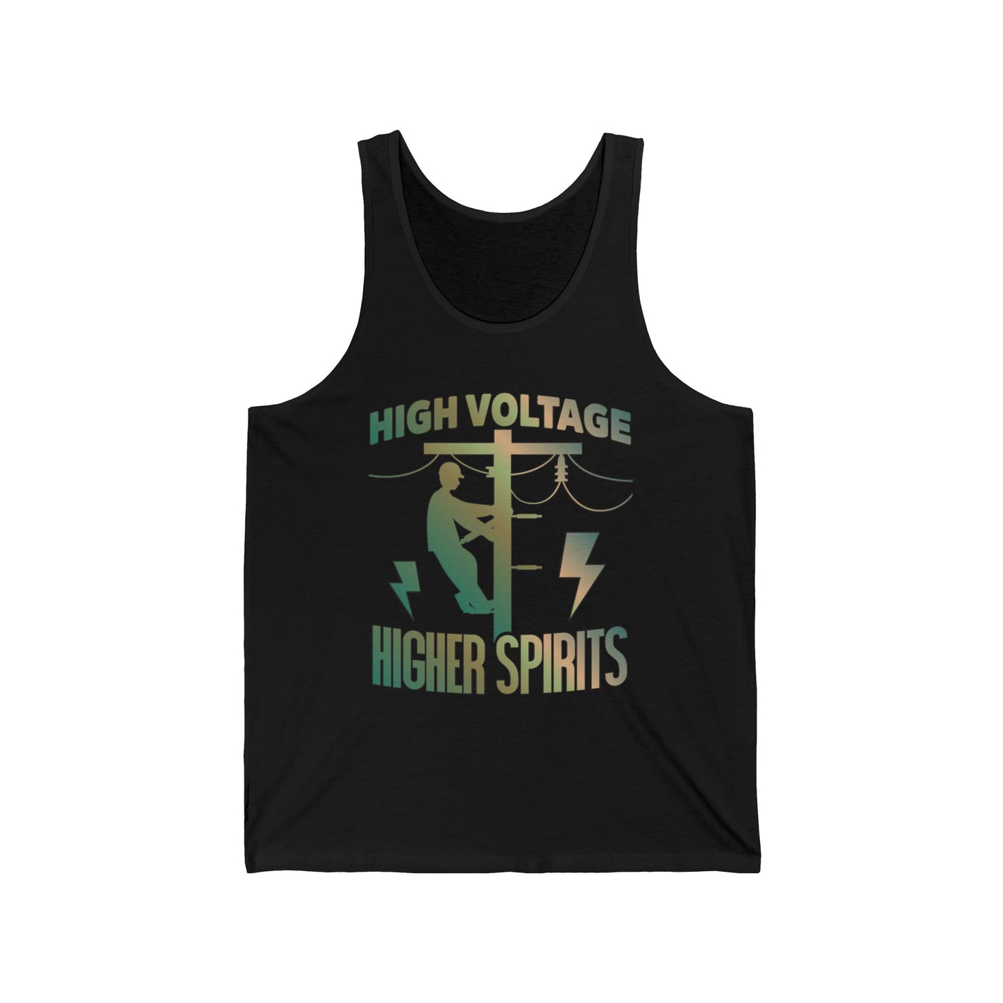 Lineman Tank - High Voltage Higher Spirits-copper patina