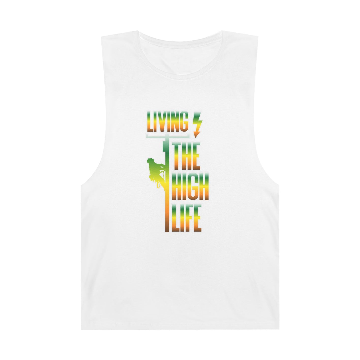 Lineman Tank - Living The High Life-gradient