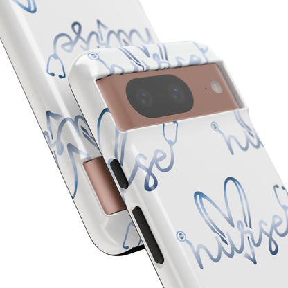 Google Pixel Tough Case - Nurse Stethoscope - White