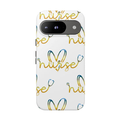Google Pixel Tough Case - Nurse Stethoscope - White
