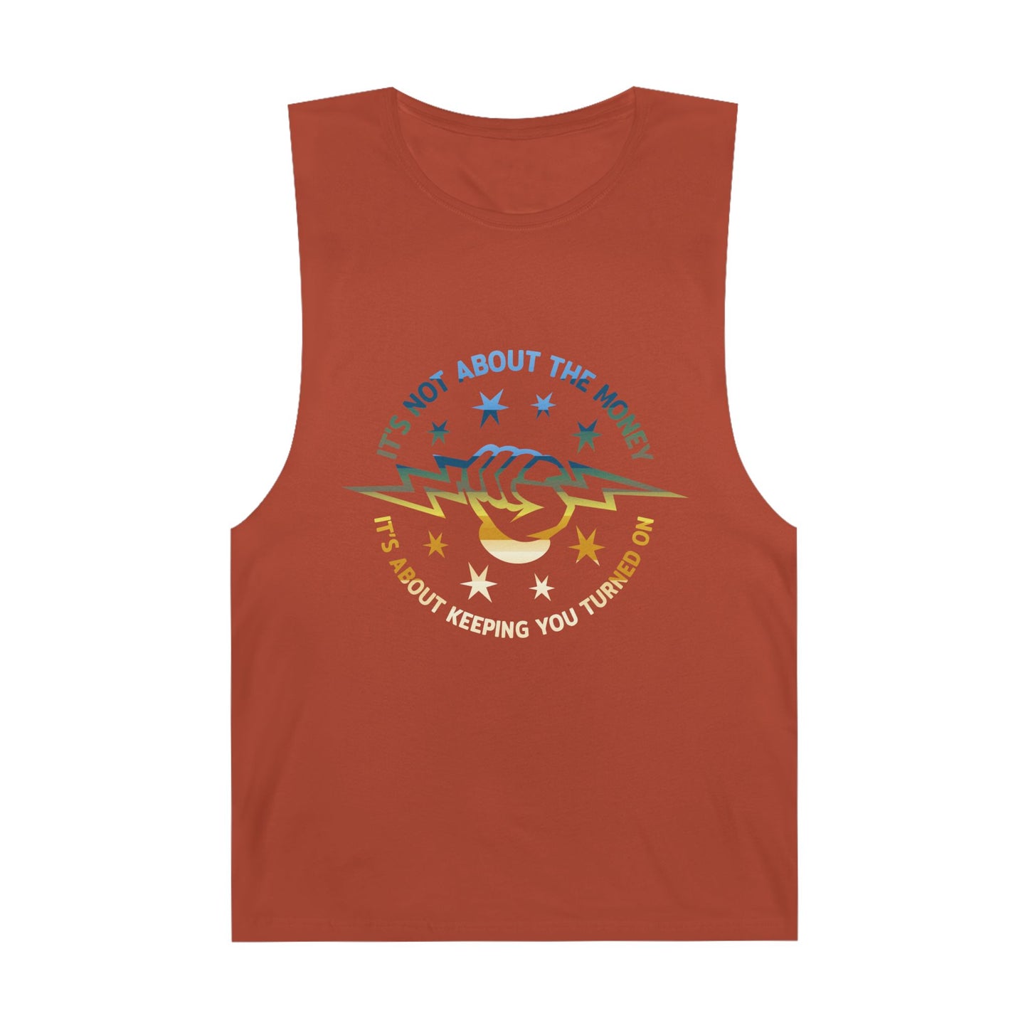 Lineman Tank - Its Not About The Money-colored chrome