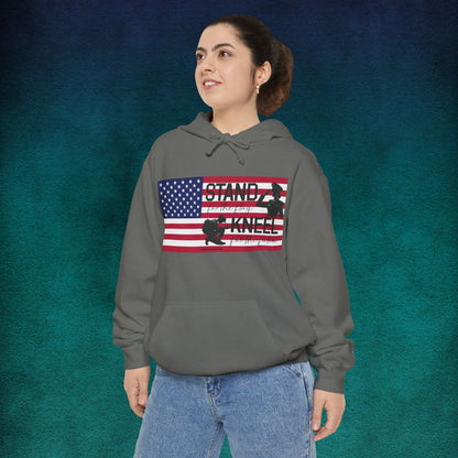 Comfort Colors Stand for the Flag, Kneel for the Fallen Hoodie (female)