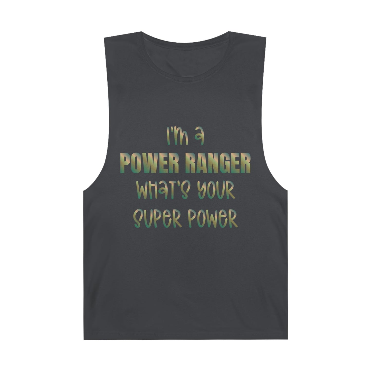 Lineman Tank - power ranger super power copper patina