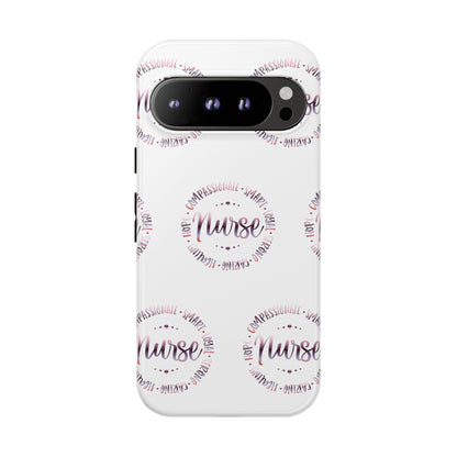 Google Pixel Tough Case - Nurse Circle  - White