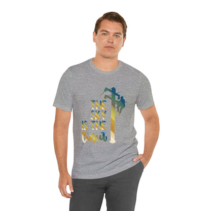 Lineman T-shirt - the-sky-is-the-limit-lineman colored chrome