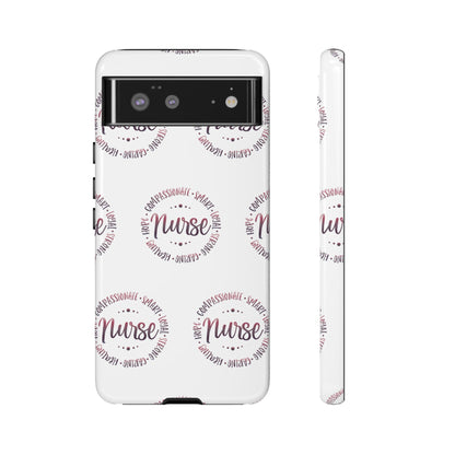 Google Pixel Tough Case - Nurse Circle  - White