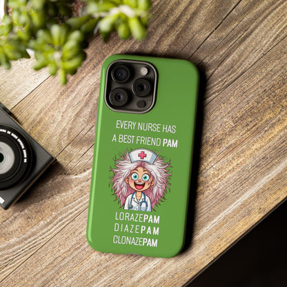 Nurse iPhone Tough Case - Every Nurse Has a Friend Named PAM Design (1) - Green