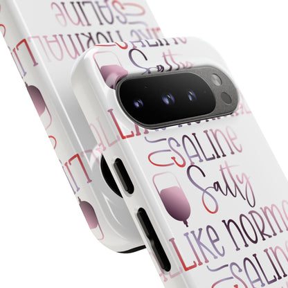 Google Pixel Tough Case - Salty Saline Like Normal Saline - White