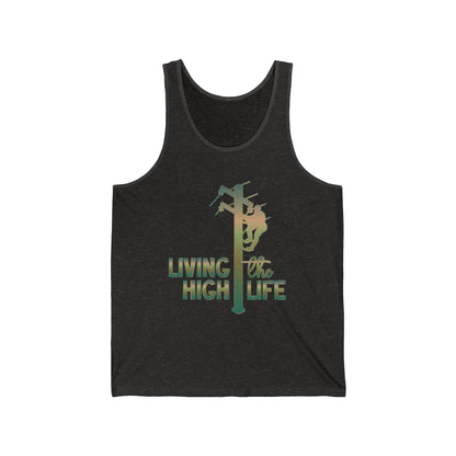 Lineman T-shirt - living the high life - copper patina