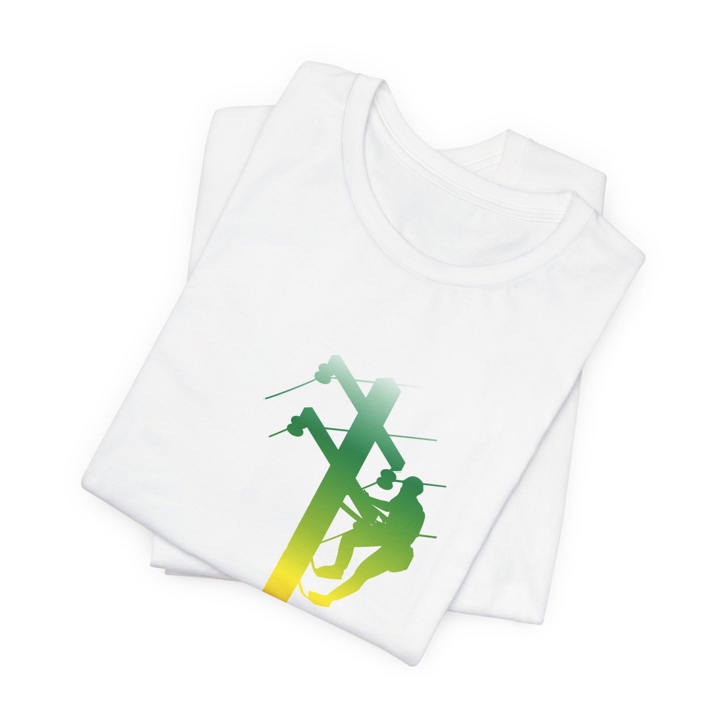 Lineman T-shirt - living the high life - gradient