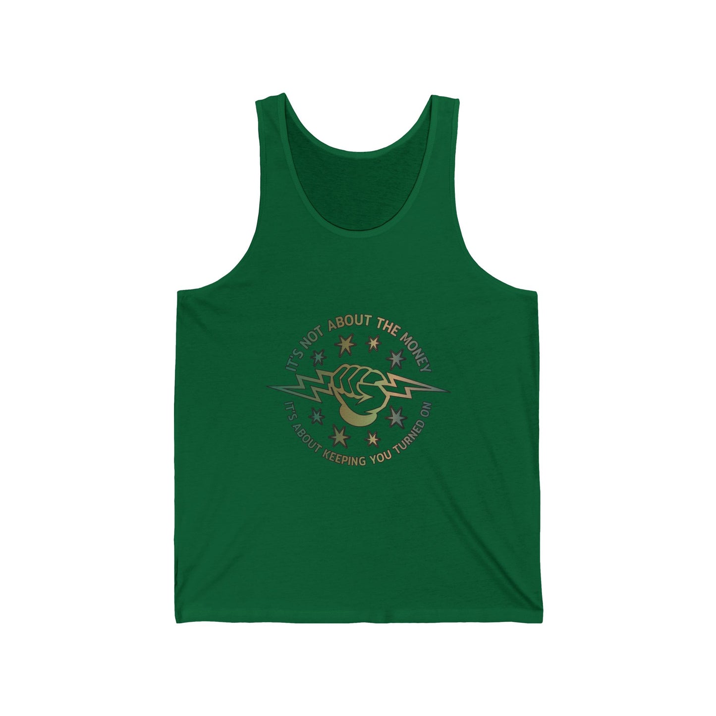 Lineman Tank - Its Not About The Money-copper patina