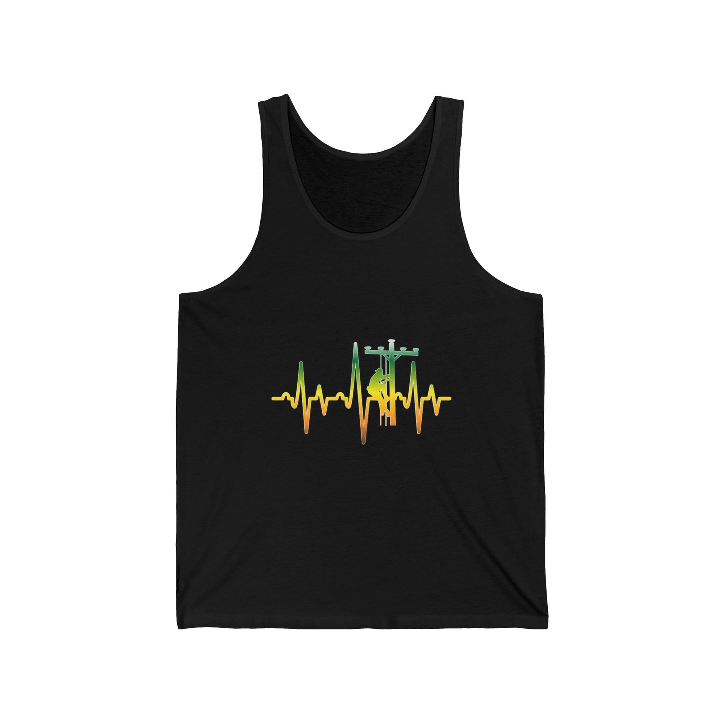 Lineman Tank - Lineman Heartbeat - gradient