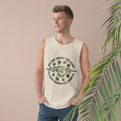 Lineman Tank - Its Not About The Money-copper patina