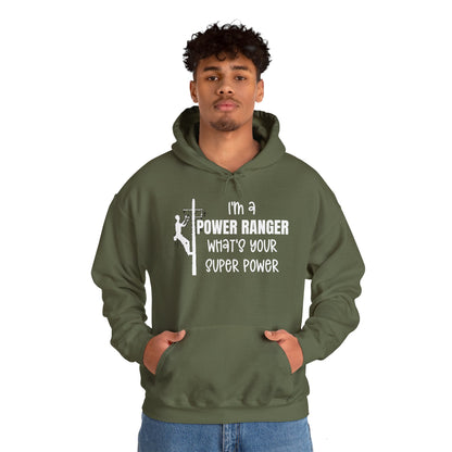 Gildan Hoodie - I'm a Power Ranger What's Your Super Power (male)