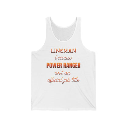 Lineman Tank - Power Ranger job title sky 24