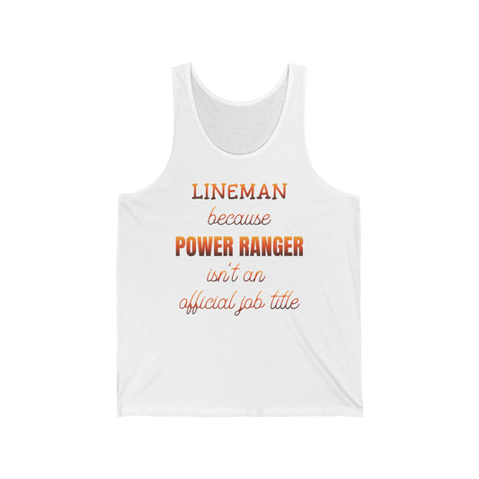 Lineman Tank - Power Ranger job title sky 24