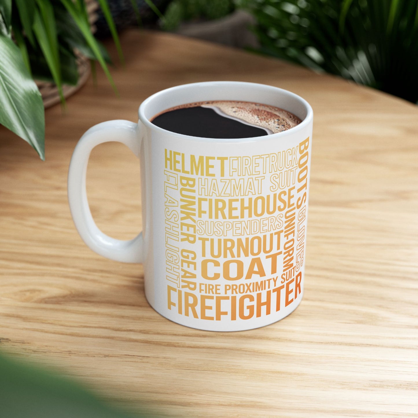 Fire Figther Subway Art color Mug, (11oz, 15oz)