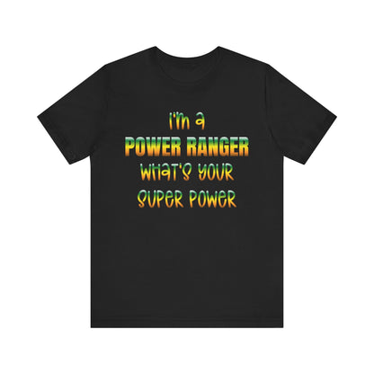Lineman T-shirt - power ranger super power gradient
