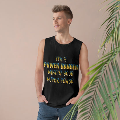 Lineman Tank - power ranger super power colored chrome