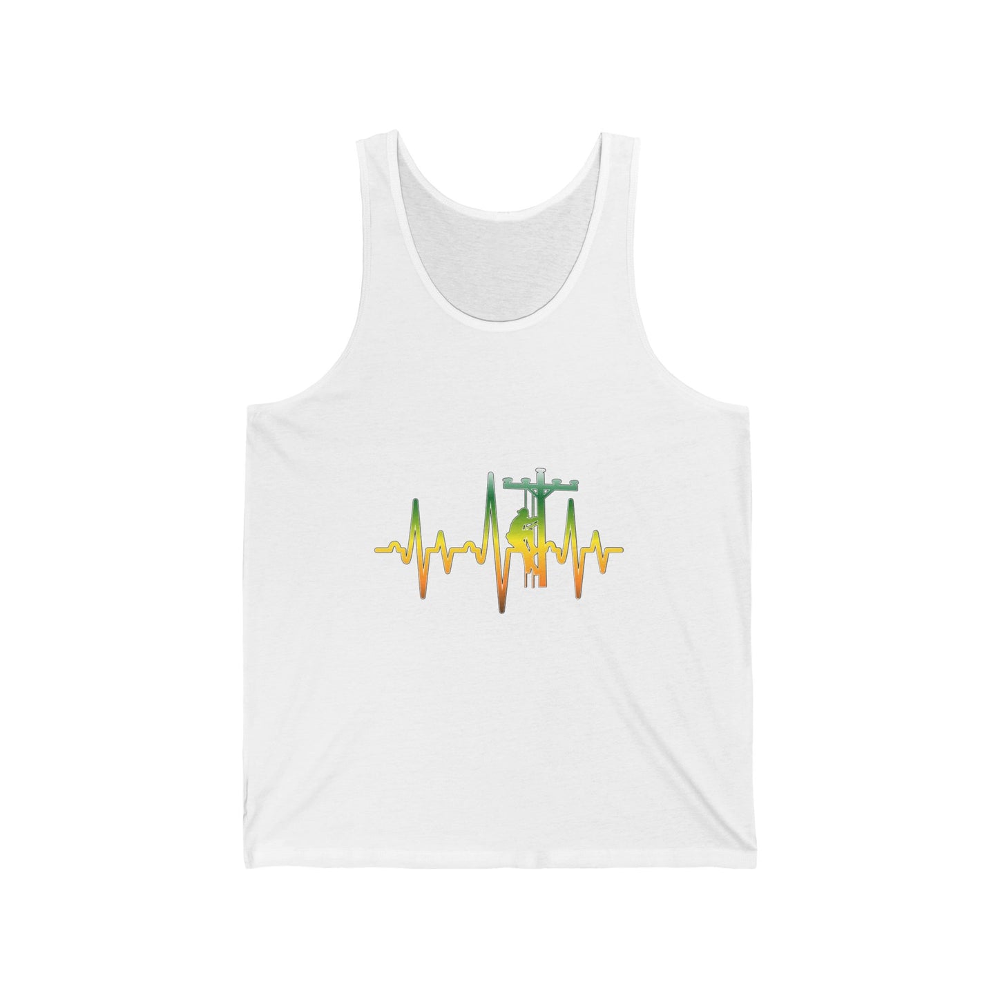Lineman Tank - Lineman Heartbeat - gradient