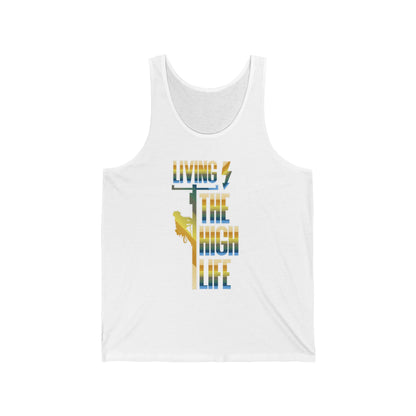 Lineman T-shirt - Living The High Life-colored chrome