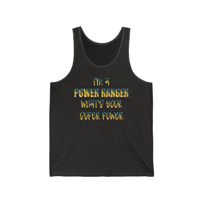 Lineman Tank - power ranger super power colored chrome