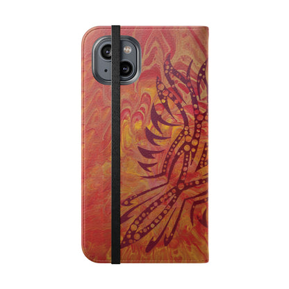 Faux Leather Wallet Phone Case - iPhone & Galaxy - I Rise From the Ashes