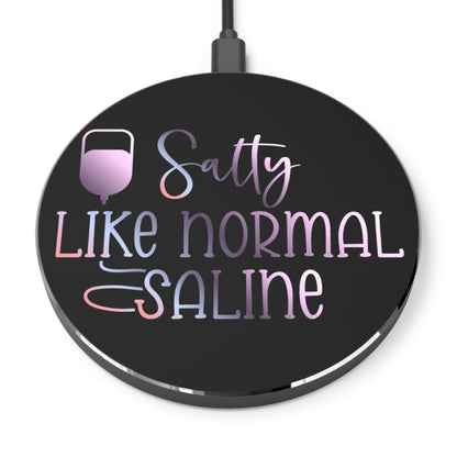 Salty Saline Wireless Charger | Fast Charging Pad for Healthcare Professionals