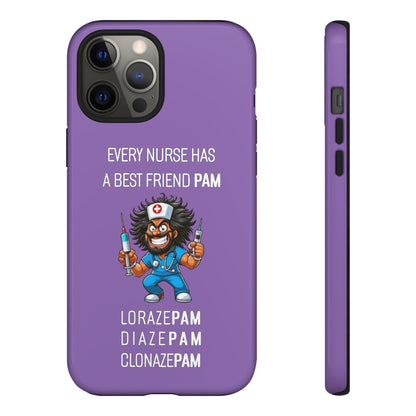 Nurse iPhone Tough Case - Every Nurse Has a Friend Named PAM Design (6) - Light Purple