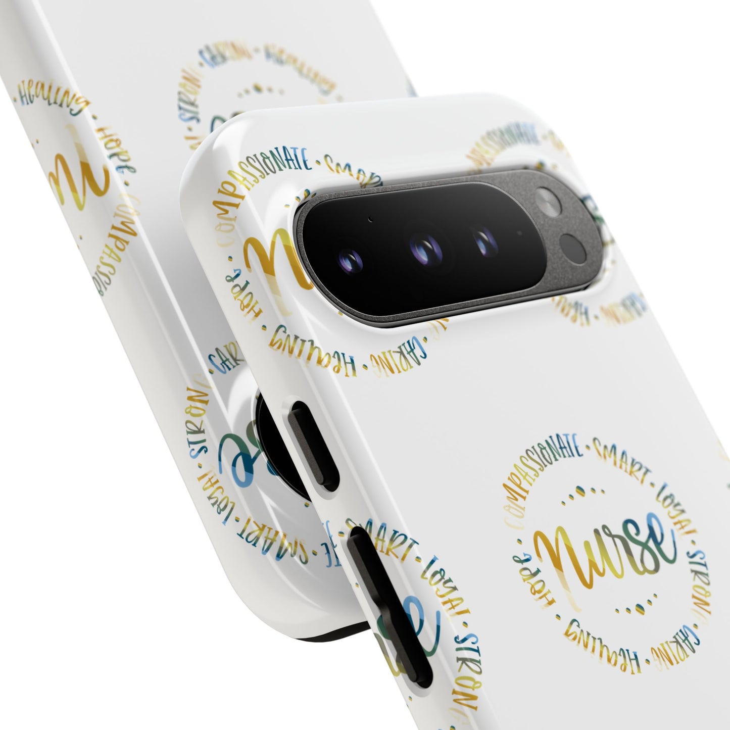 Google Pixel Tough Case - Nurse Circle  - White