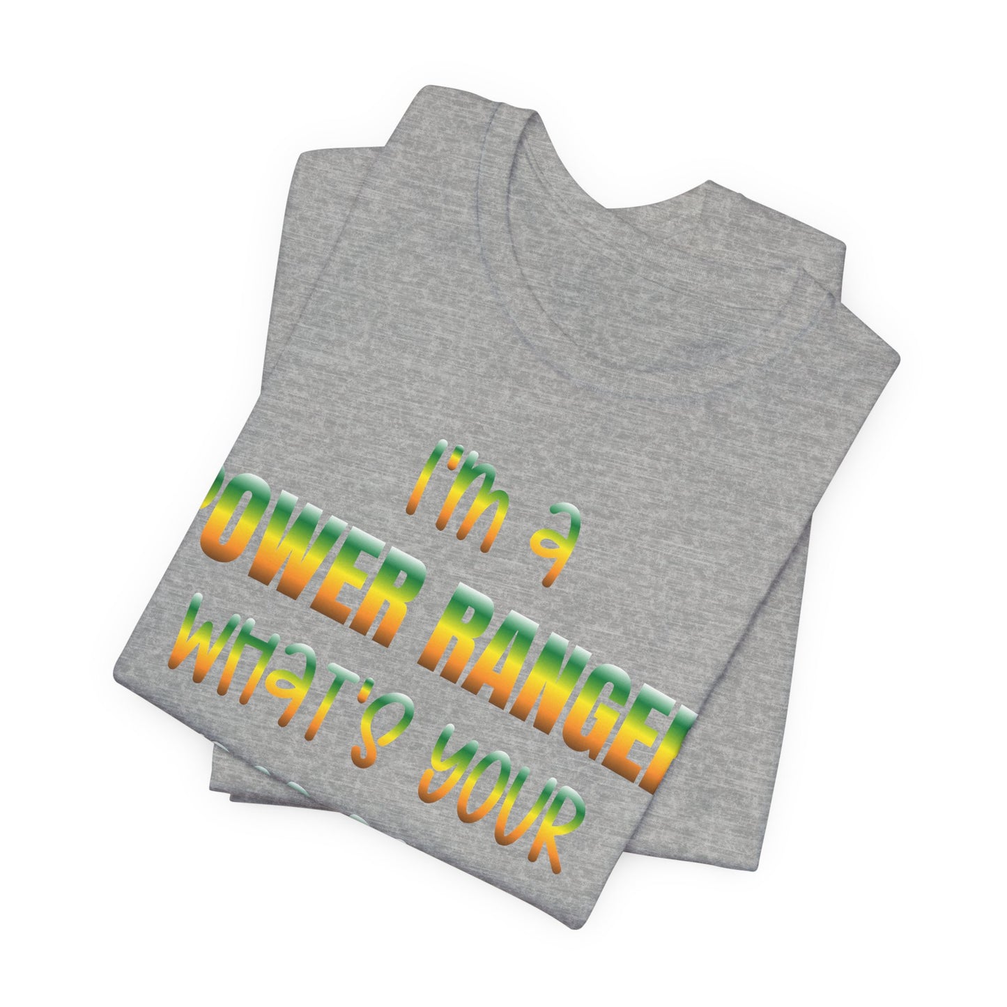 Lineman T-shirt - power ranger super power gradient