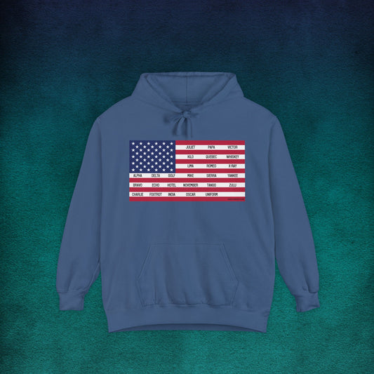 Comfort Colors Phonetic Flag Hoodie