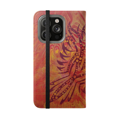 Faux Leather Wallet Phone Case - iPhone & Galaxy - I Rise From the Ashes